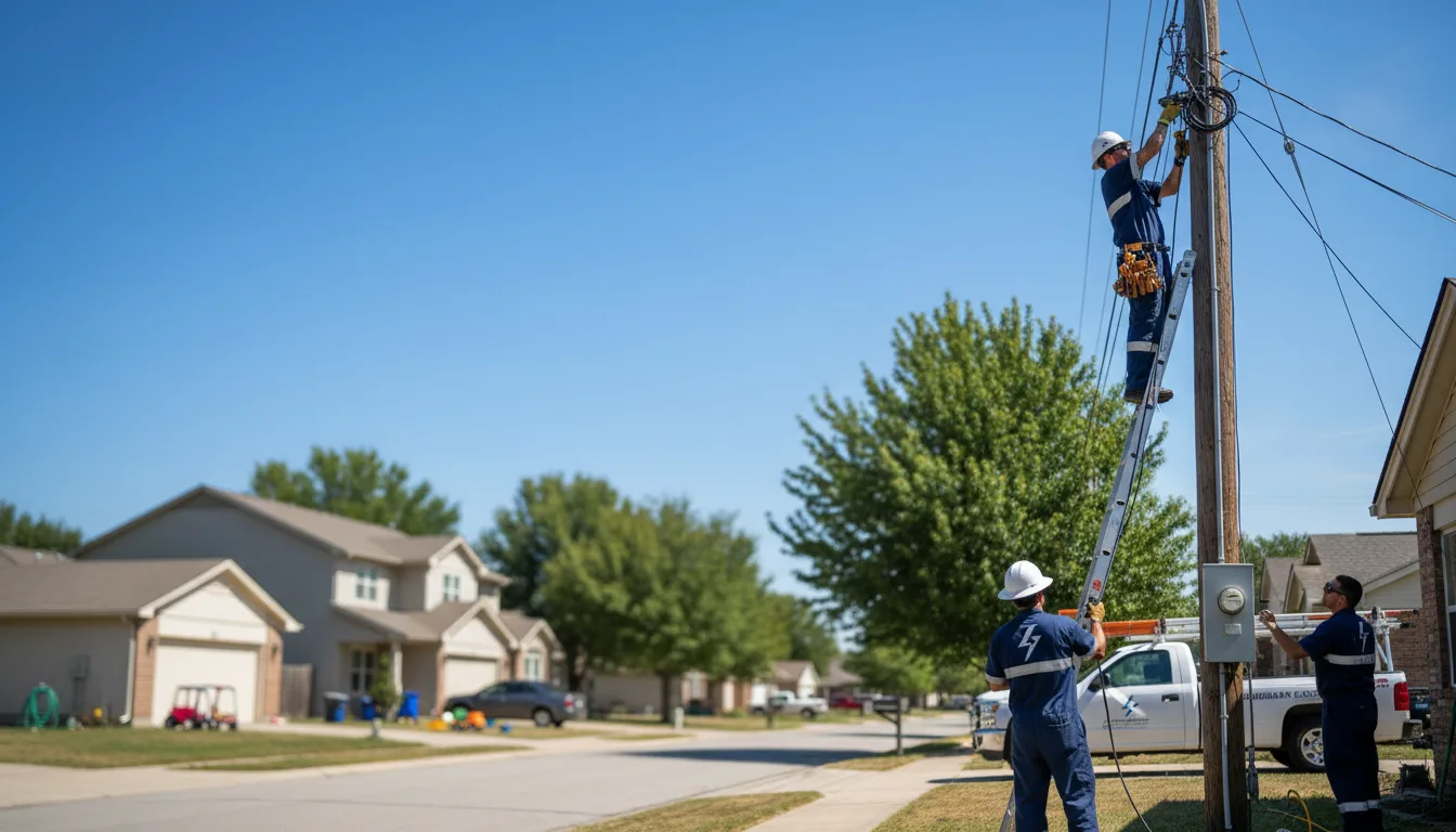 Residential electrician providing installation services in New Oxford, PA